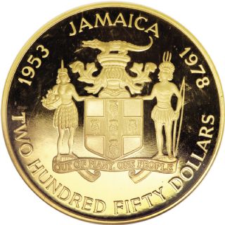 250 Dollari Jamaica 1953 - 25esimo anniversario